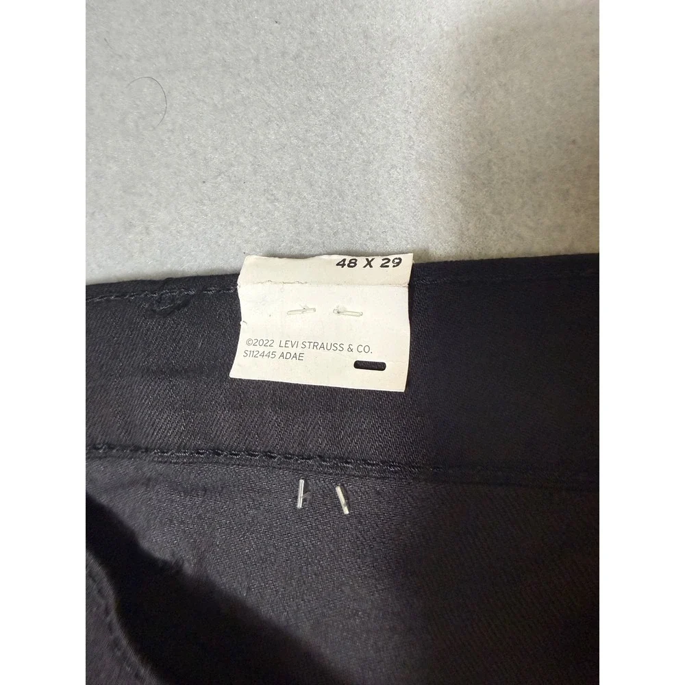Levi's 541 Athletic Taper Men Pants 48x29 Black NWT Stretch Denim 18757-0105